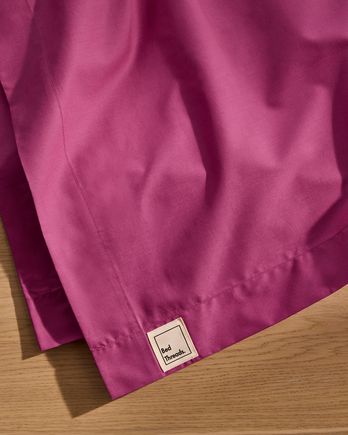 Berry Organic Cotton Percale Flat Sheet - Image 2