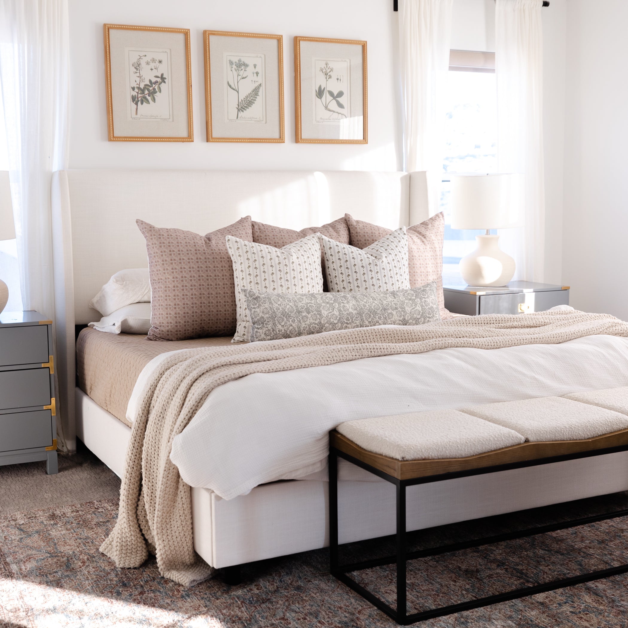 Flora In Gray Lumbar - 12x20 | 12x40 - Image 6