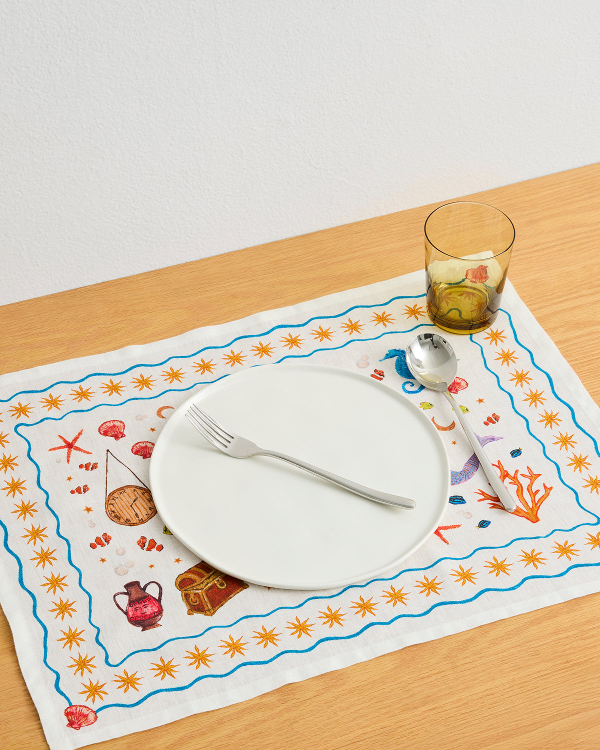 La Sirène 100% French Flax Linen Placemats (Set of Four) - Image 4