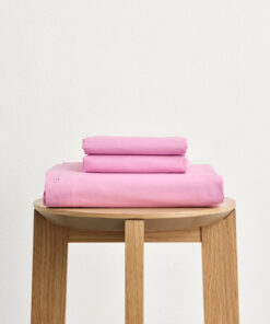 Bubblegum Organic Cotton Percale Duvet Cover Set