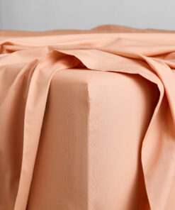 Butterscotch Organic Cotton Percale Fitted Sheet