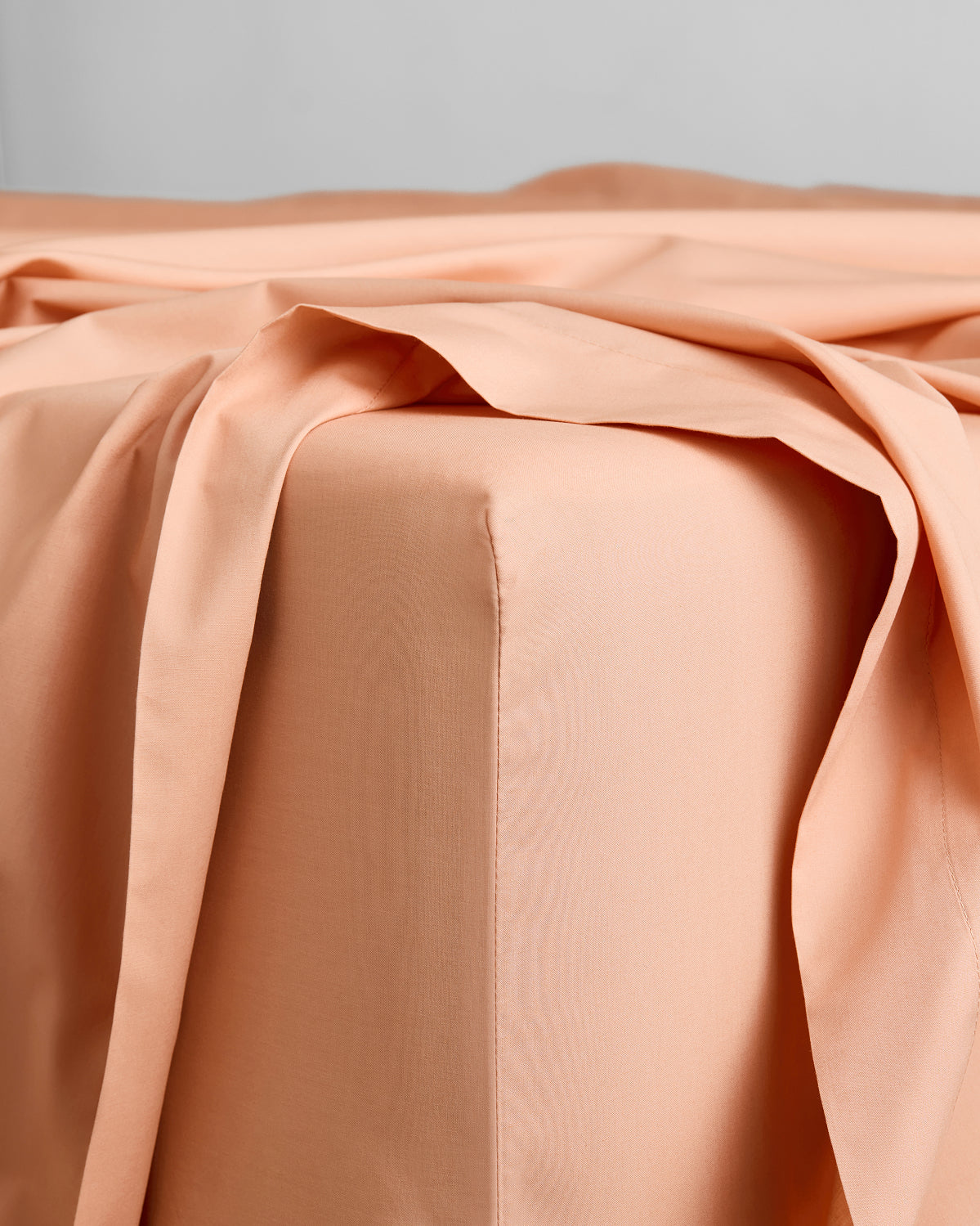Butterscotch Organic Cotton Percale Fitted Sheet