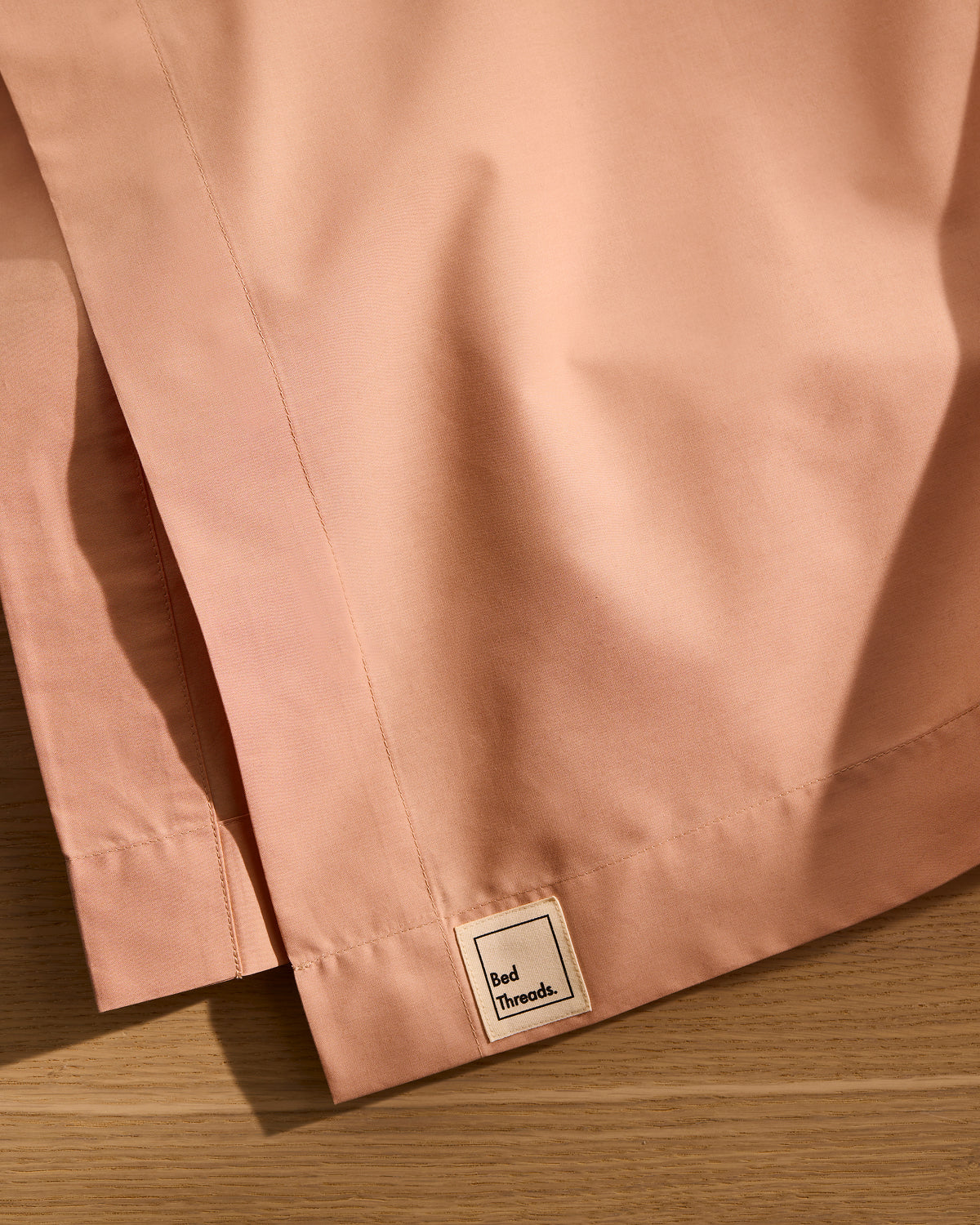 Butterscotch Organic Cotton Percale Flat Sheet - Image 2