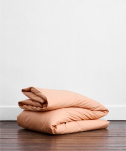 Butterscotch Organic Cotton Percale Duvet Cover