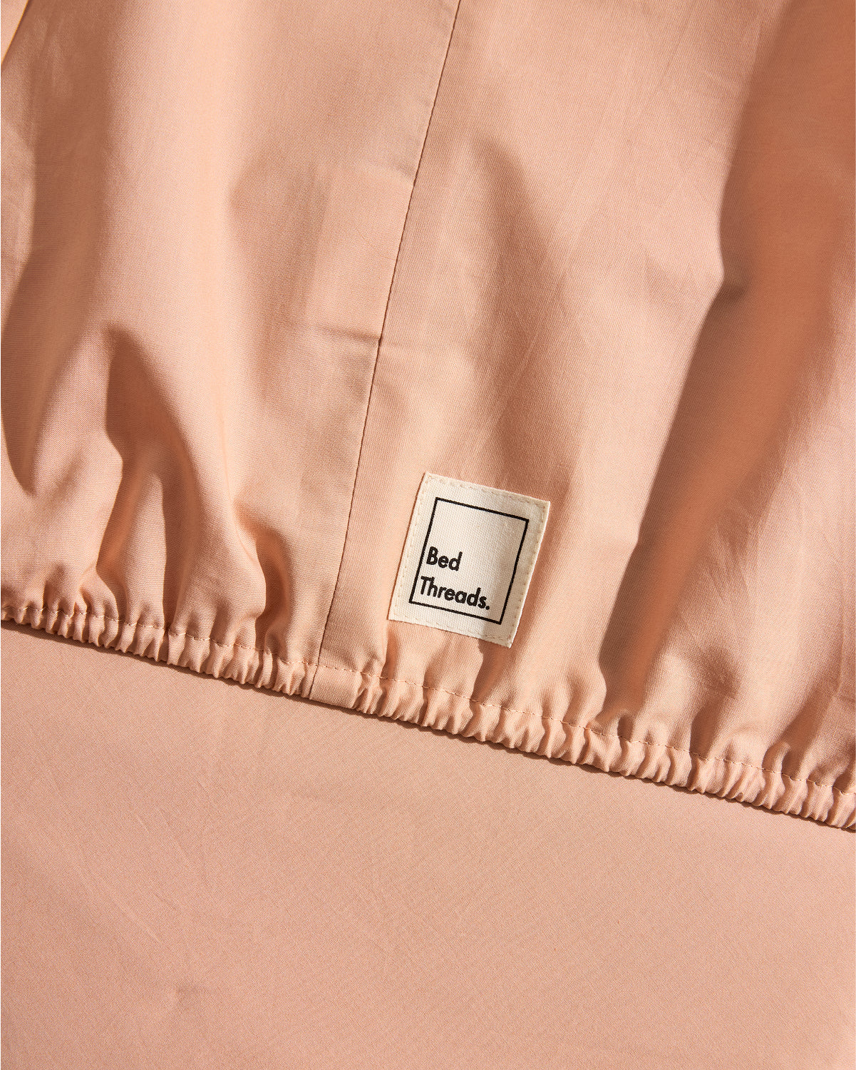 Butterscotch Organic Cotton Percale Fitted Sheet - Image 2