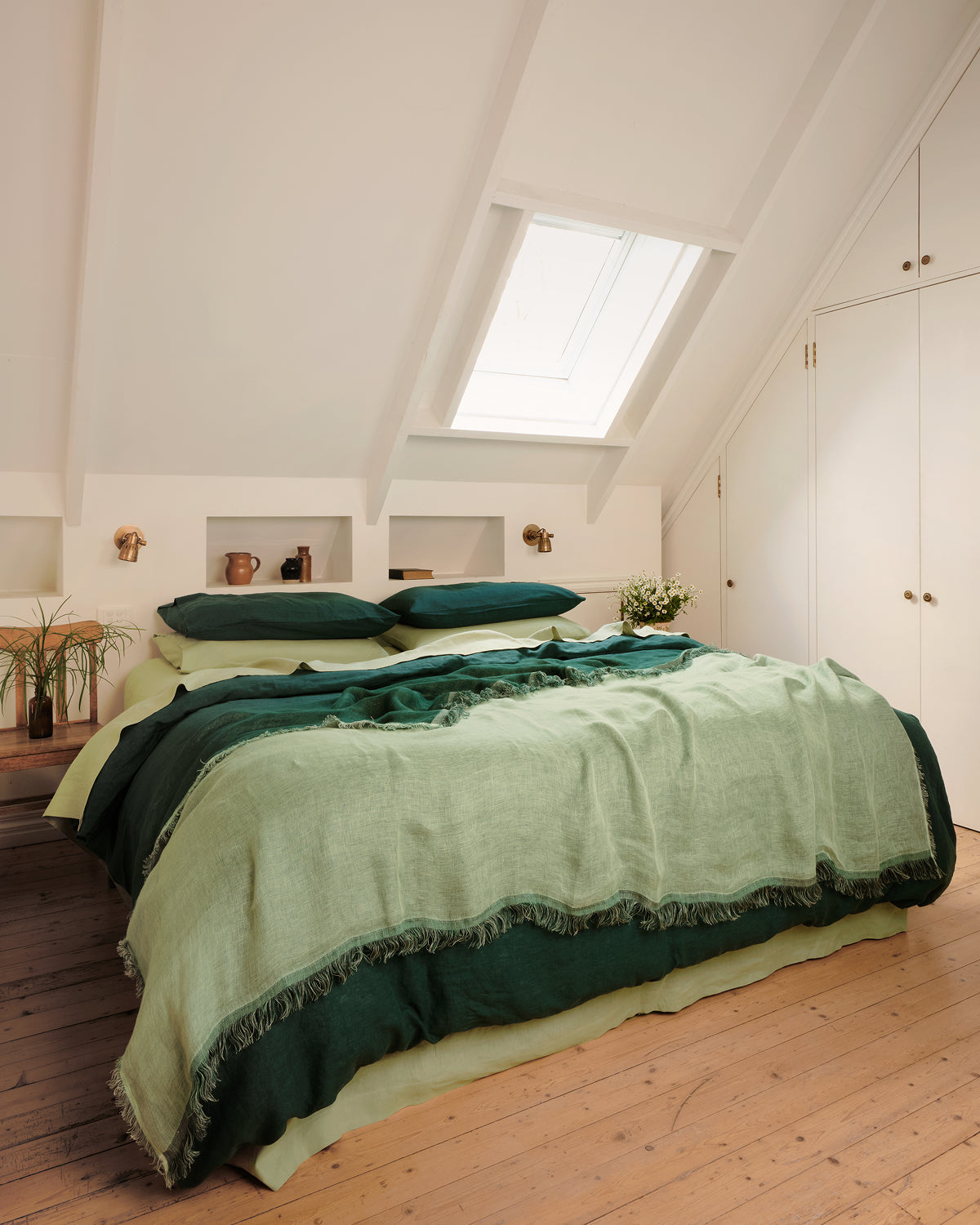 Forest & Sage 100% French Flax Linen Muslin Throw - Image 3