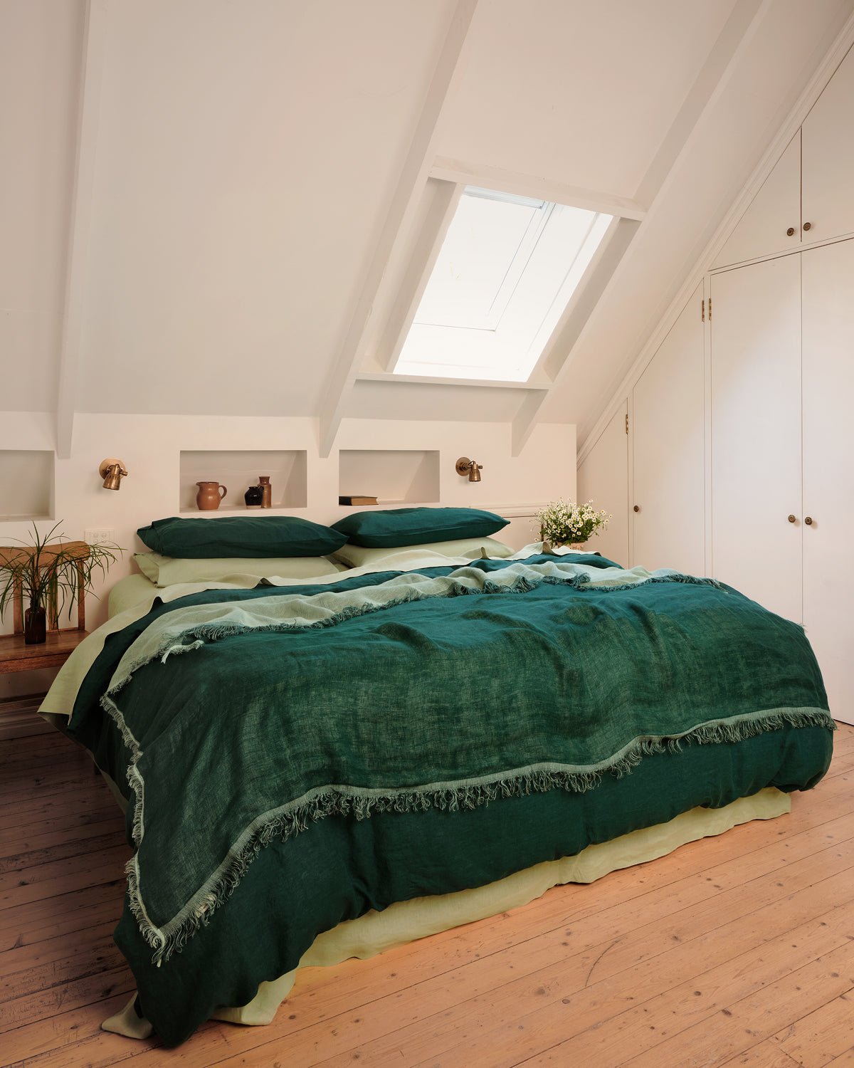 Forest & Sage 100% French Flax Linen Muslin Throw - Image 2