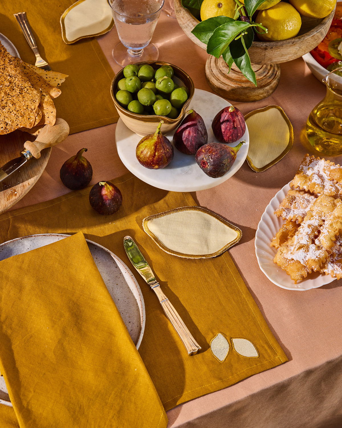 Les Fruits Citron Coasters (Set of Four) - Image 2