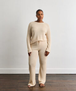 Veranda Linen Knit Pants in Oatmeal