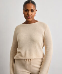 Veranda Linen Knit Sweater in Oatmeal