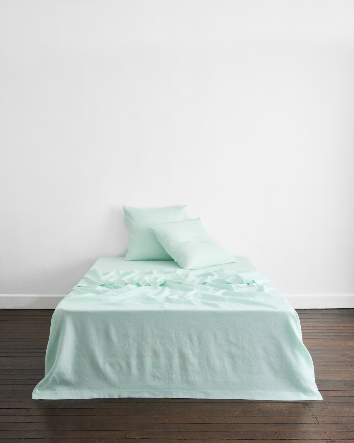 Mint 100% French Flax Linen European Pillowcases (Set of Two) - Image 3