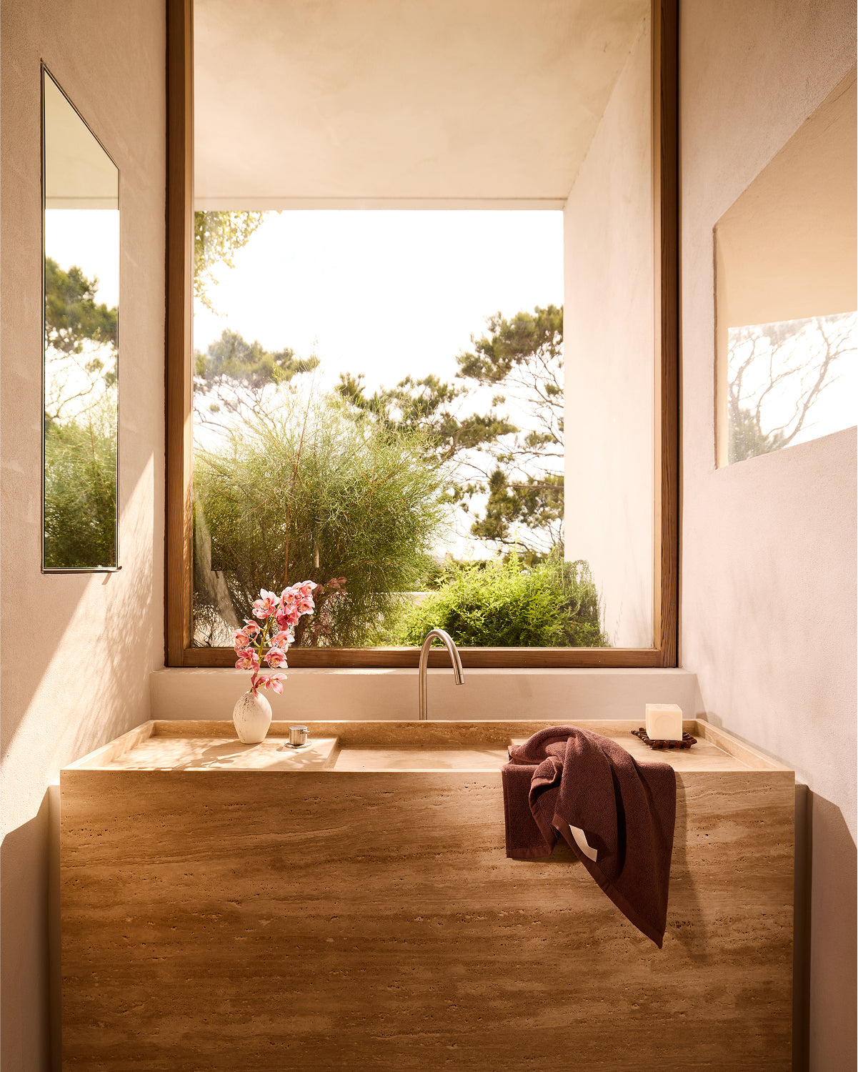 Espresso Cotton Terry Hand Towels (Set of Two) - Image 2