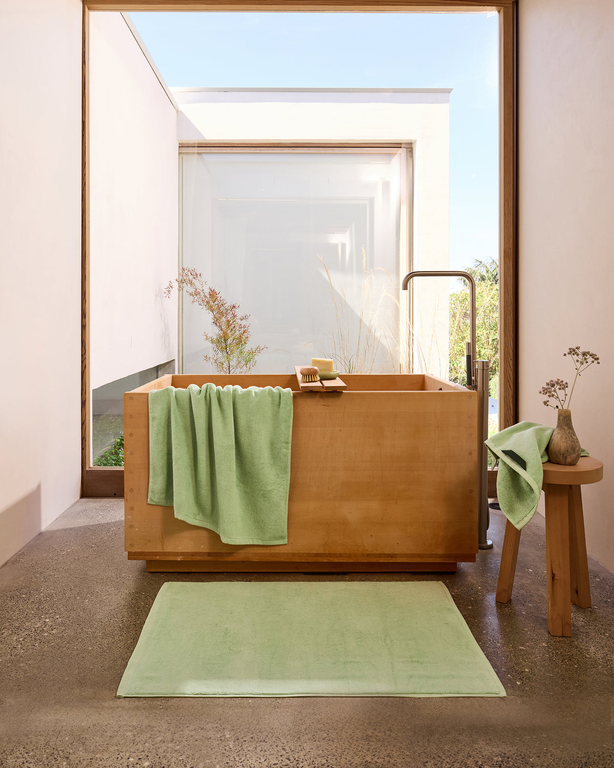 Apple Cotton Terry Bath Towels (Set of Two) - Image 2