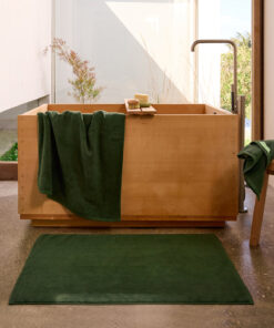 Moss Cotton Terry Bath Mat