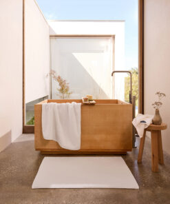 Crisp White Cotton Terry Bath Towel