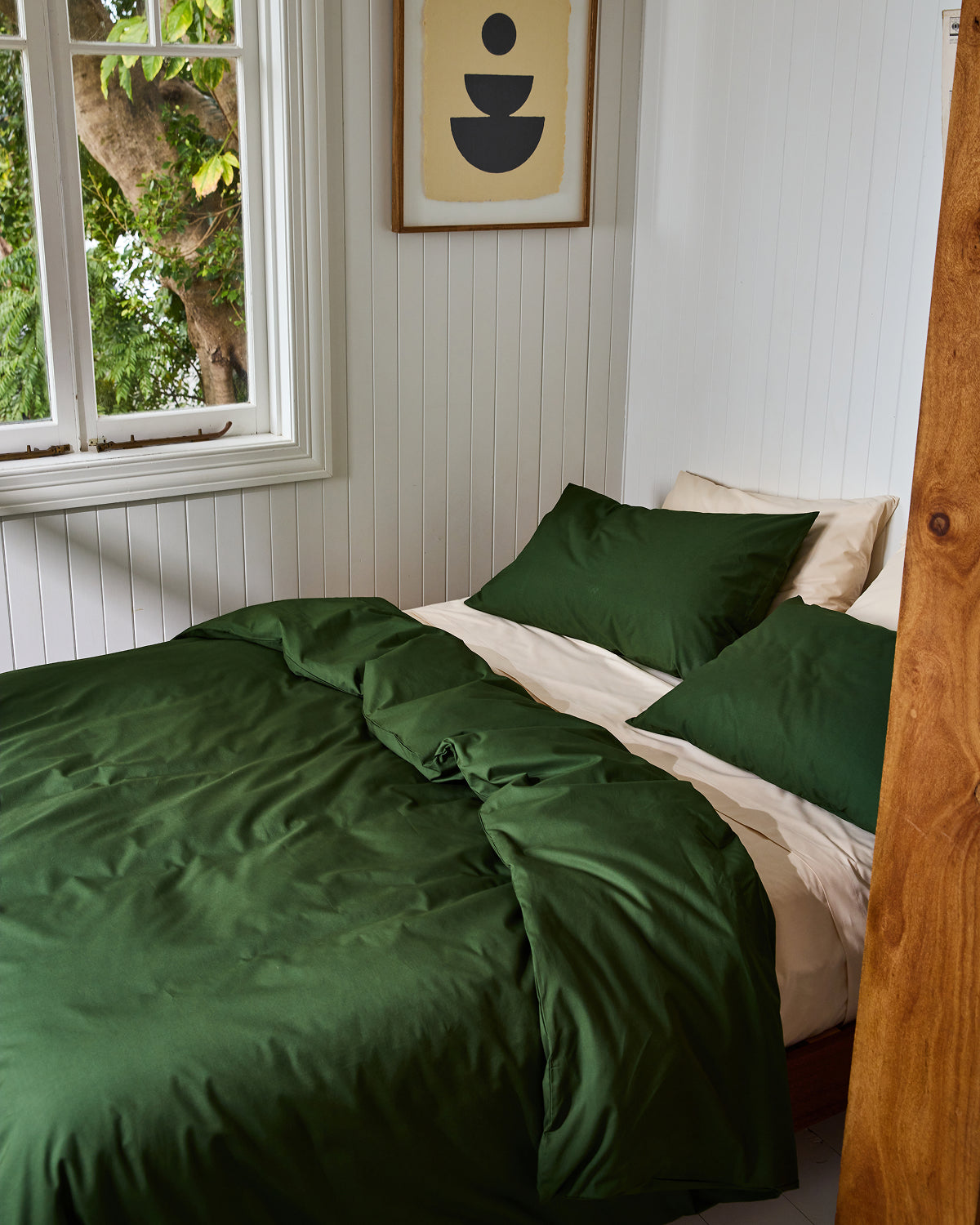 Moss & Vanilla Organic Cotton Percale Bedding Bundle - Image 2