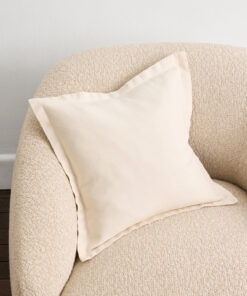 Crème 100% French Flax Linen Cushion Cover