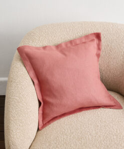 Pink Clay 100% French Flax Linen Cushion Cover