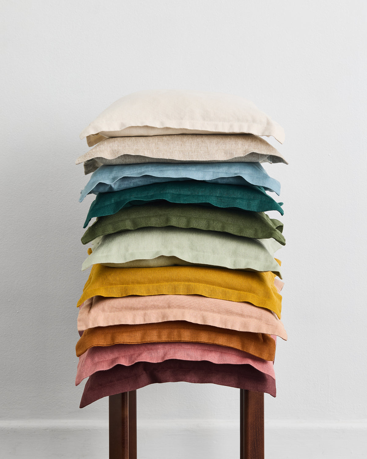 Cacao 100% French Flax Linen Cushion Cover - Image 5