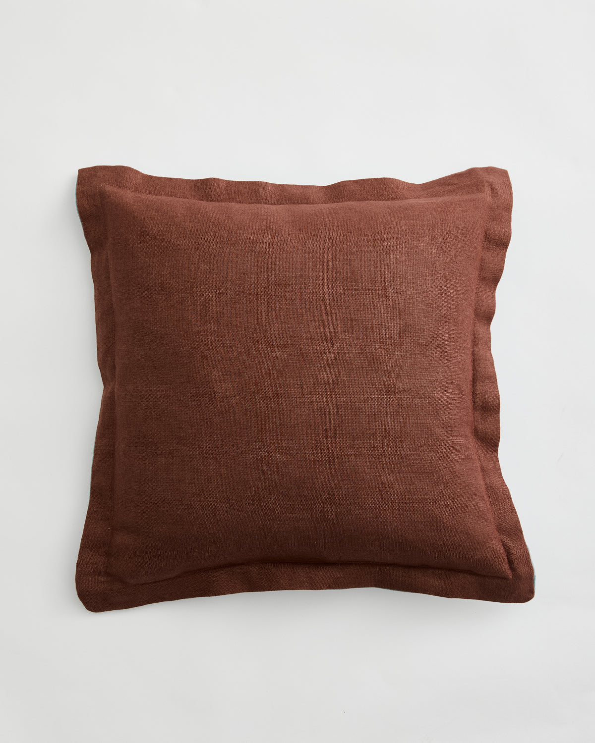 Cacao 100% French Flax Linen Cushion Cover - Image 2