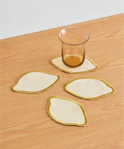 Les Fruits Citron Coasters (Set of Four)