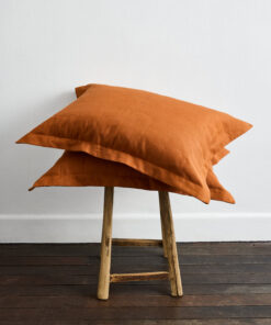 Rust Quilted Pillowcases (Set of Two)