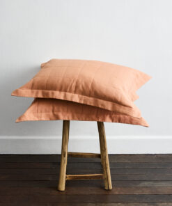 Terracotta Quilted Pillowcases (Set of Two)