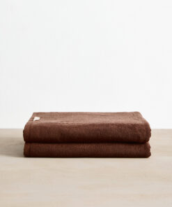 Espresso Cotton Terry Bath Sheets (Set of Two)