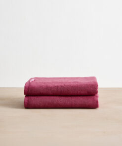 Berry Cotton Terry Bath Towels (Set of Two)