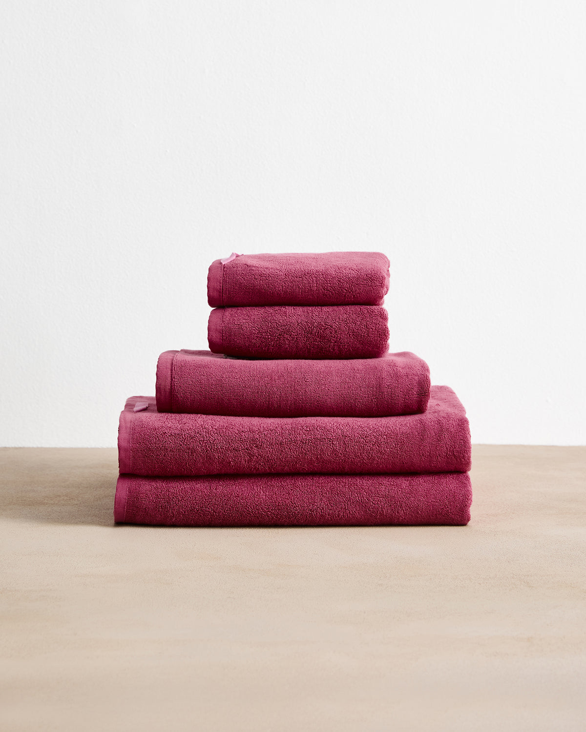 Berry Cotton Terry Bath Towel Bundle