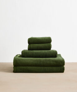Moss Cotton Terry Bath Sheet Bundle