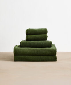 Moss Cotton Terry Bath Towel Bundle