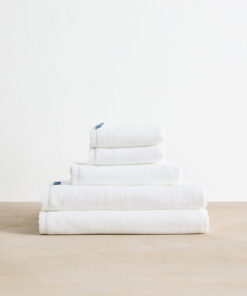 Crisp White Cotton Terry Bath Sheet Bundle