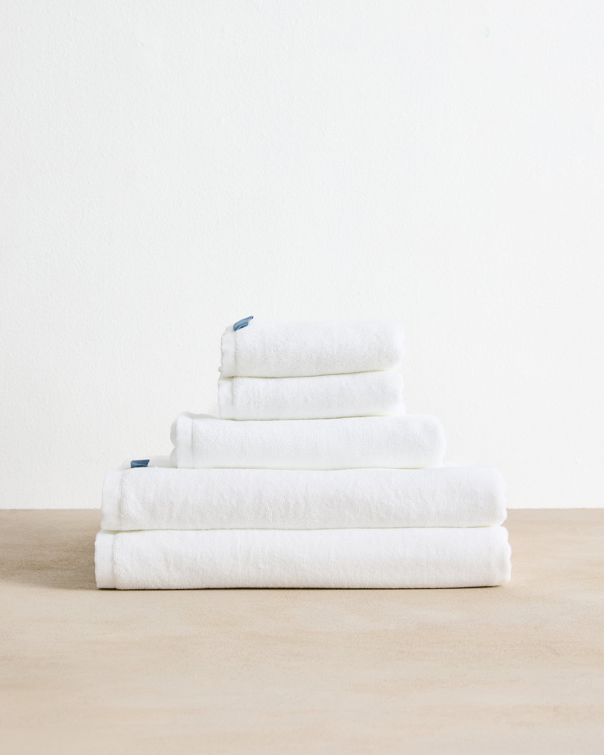 Crisp White Cotton Terry Bath Sheet Bundle