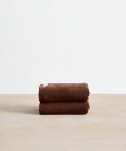 Espresso Cotton Terry Hand Towels (Set of Two)