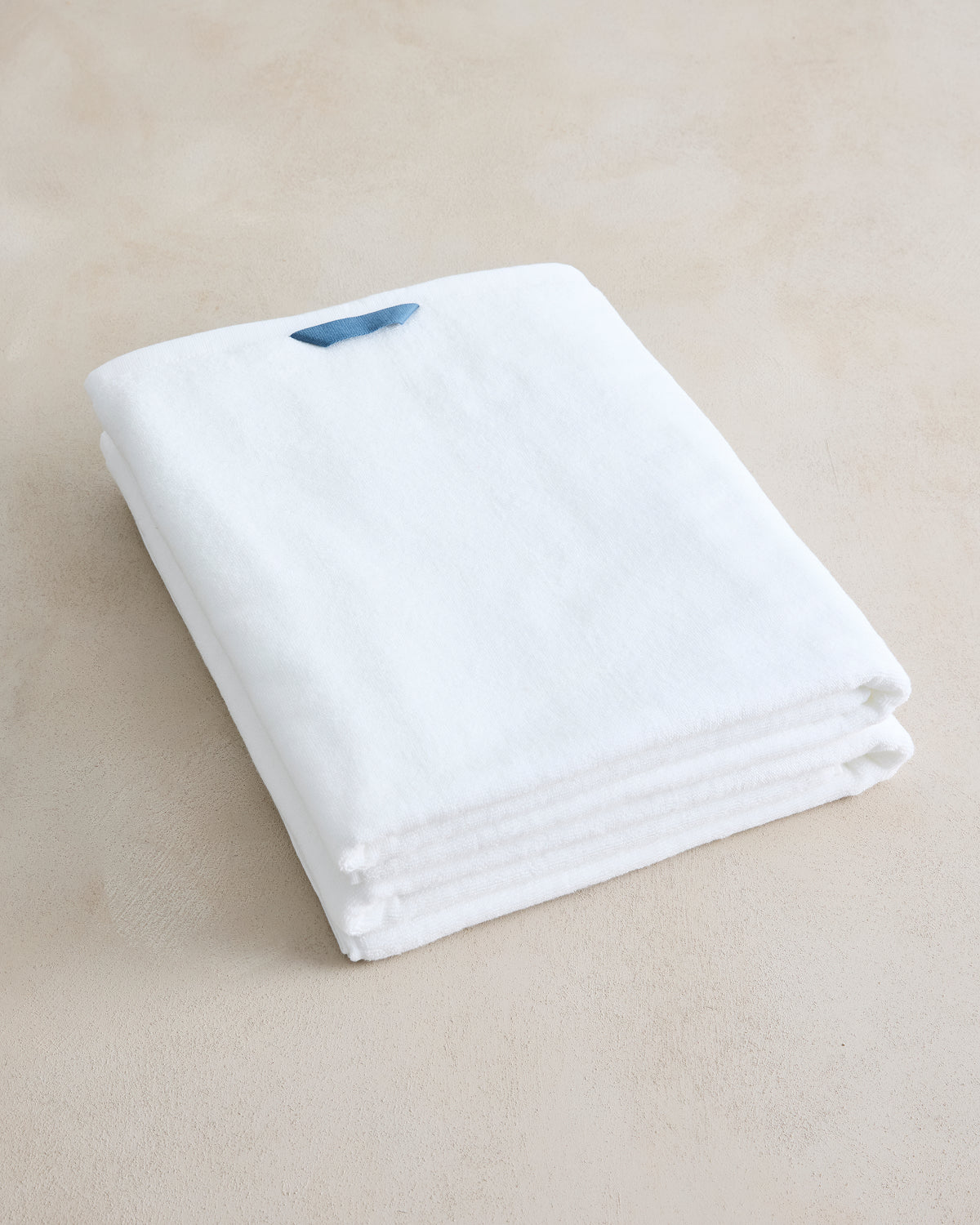 Crisp White Cotton Terry Bath Sheet - Image 4