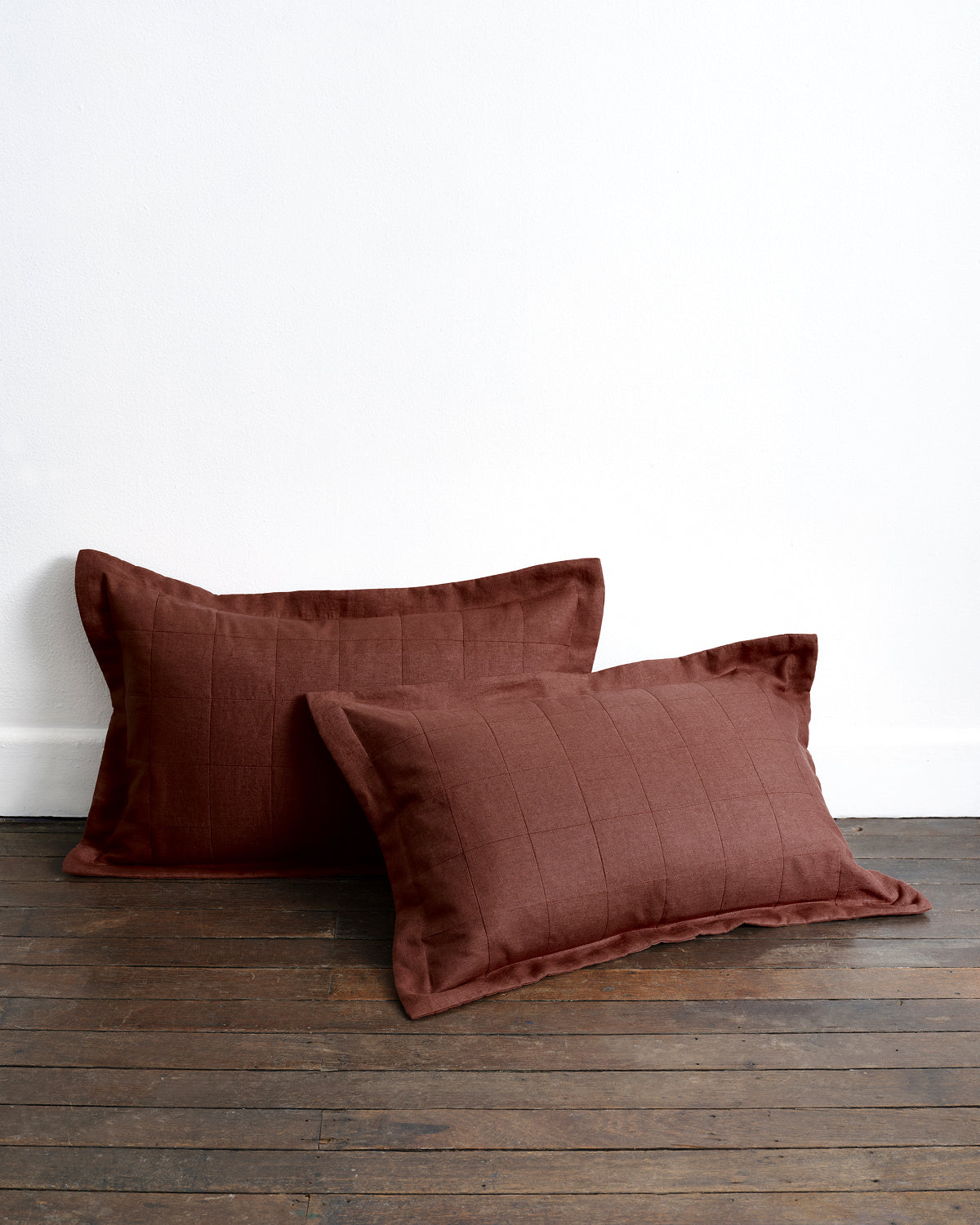 Cacao Quilted Pillowcases (Set of Two) - Image 2