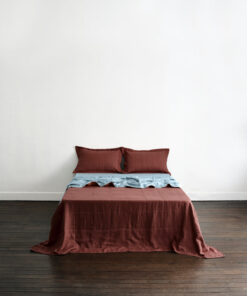 Cacao & Lagoon Two-Tone Quilt