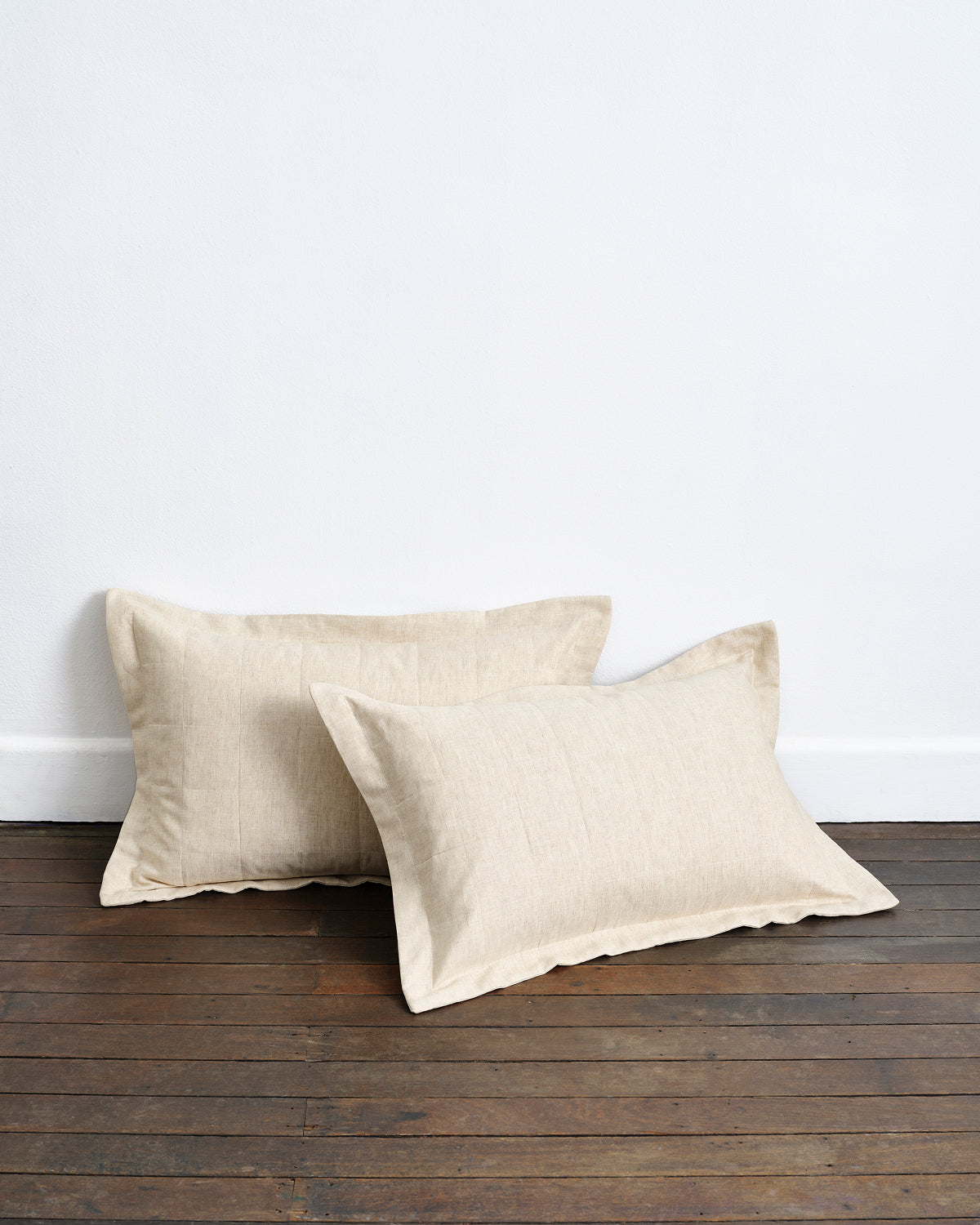 Oatmeal Quilted Pillowcases (Set of Two) - Image 2