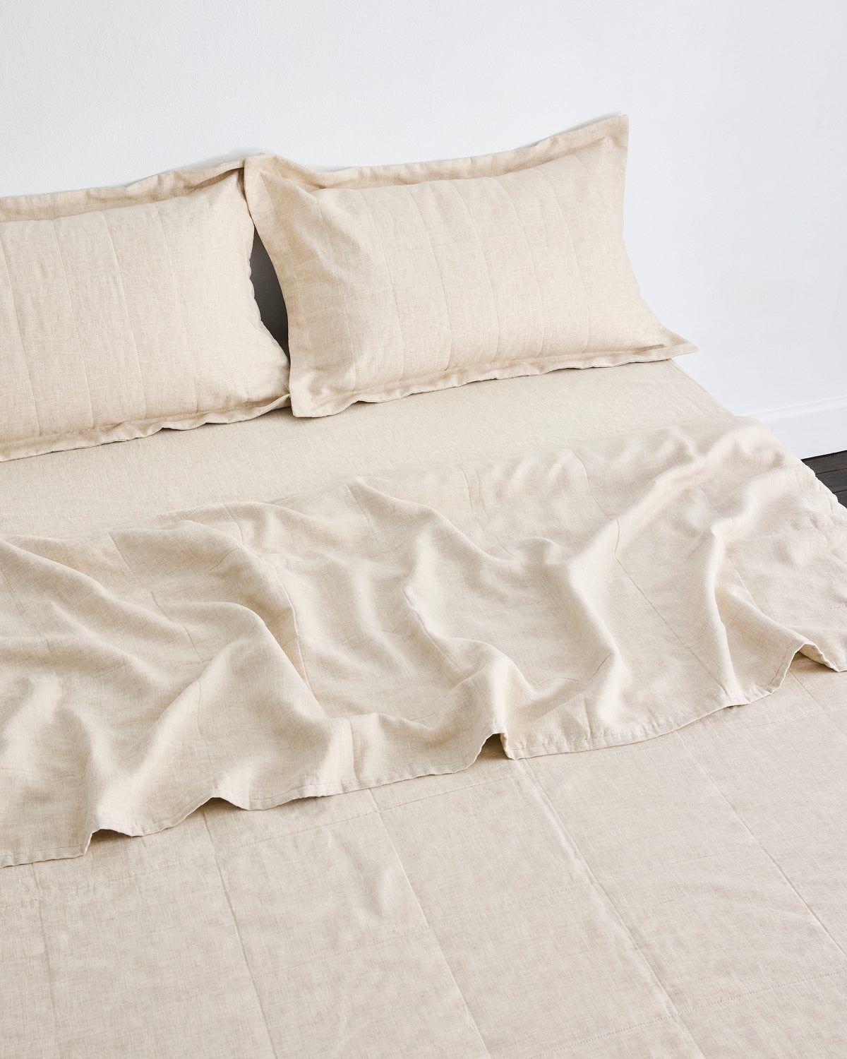 Oatmeal Quilted Pillowcases (Set of Two) - Image 3