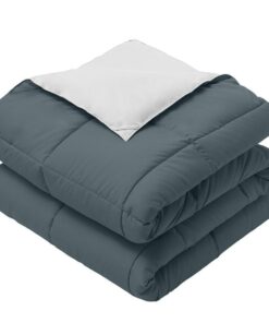 Reversible Lightweight Plush Down Alternative Throw / Home & Travel Blanket