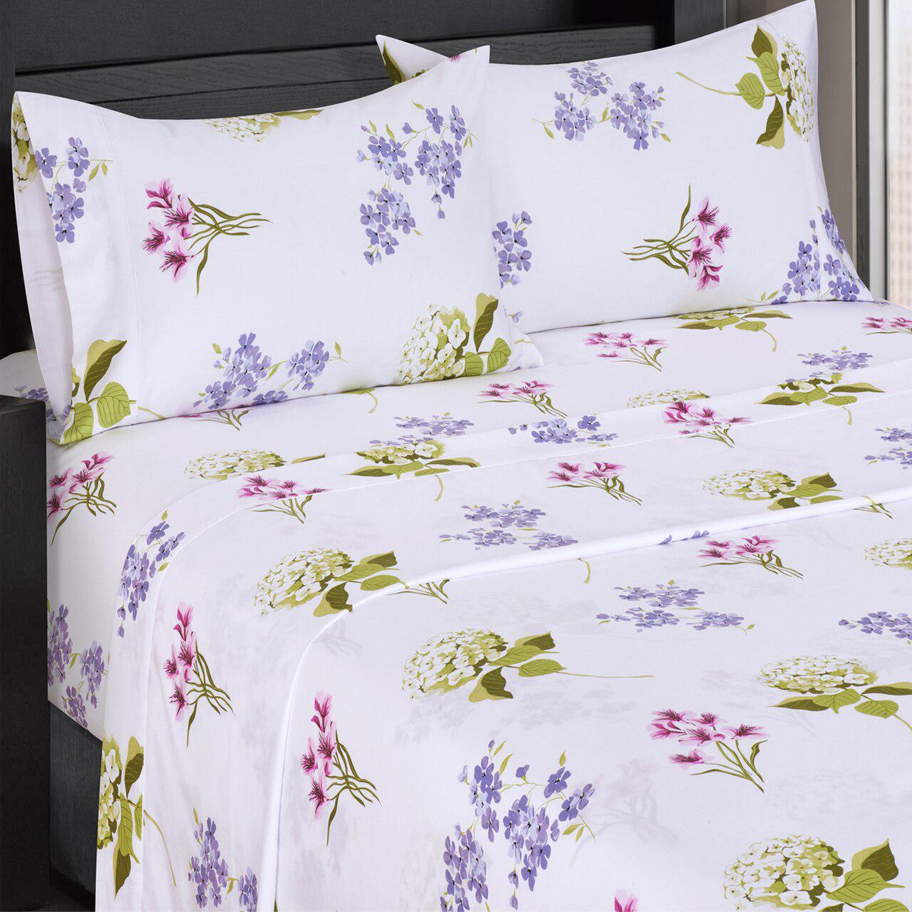 Floral Printed Sheet Set - 300 Thread Count - Image 5