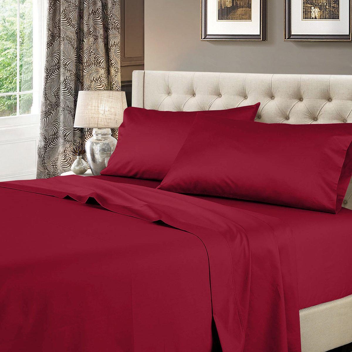 Split Top Flex-Top King Sheet Set - Solid 600 Thread Count - Image 29