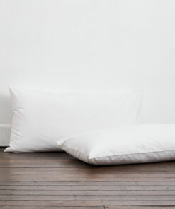 Crisp White Organic Cotton Percale King Pillowcases (Set of Two)