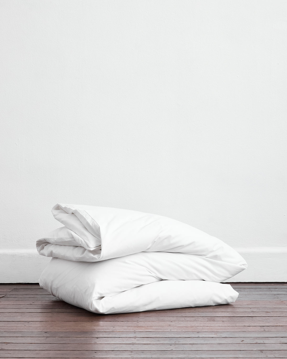 Crisp White Organic Cotton Percale Duvet Cover Set - Image 3
