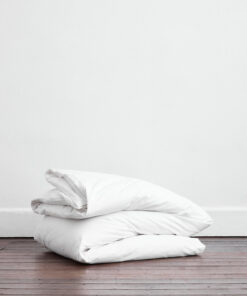Crisp White Organic Cotton Percale Duvet Cover