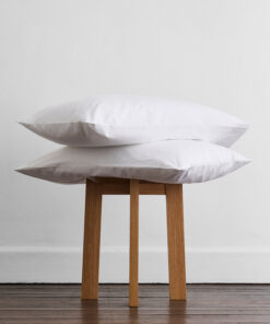 Crisp White Organic Cotton Percale Pillowcases (Set of Two)