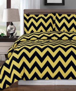 Chevron Combed Cotton Duvet Cover Set
