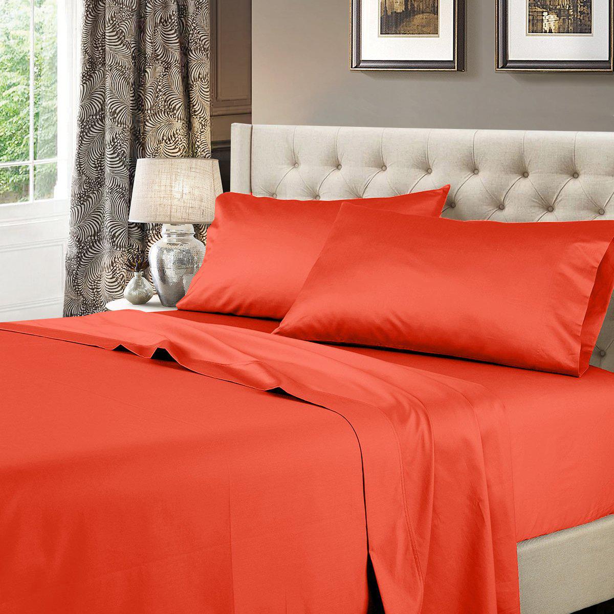 Attached Waterbed Sheet Set Solid 600 Thread Count - Image 9