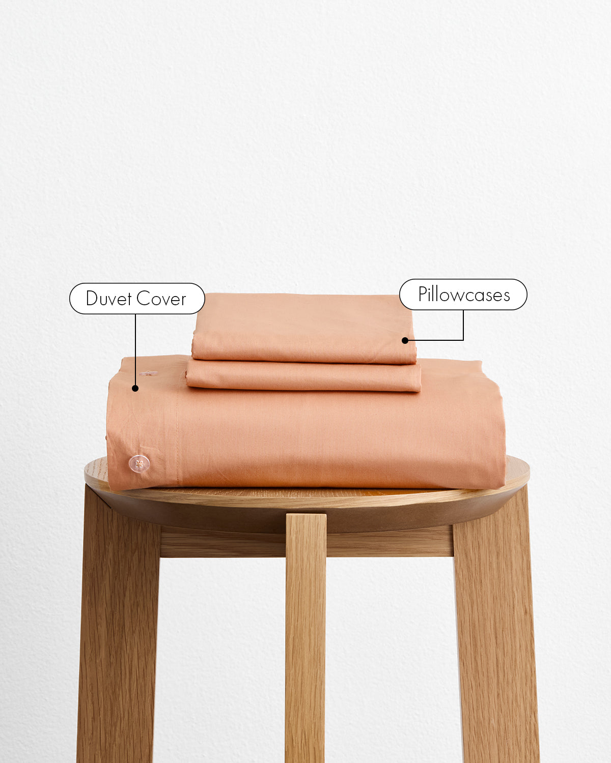 Butterscotch Organic Cotton Percale Duvet Cover Set - Image 2